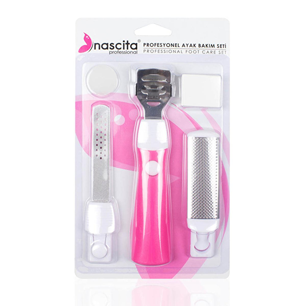 Nascita Professional Foot Care Set - Comprehensive 3-Piece Pedicure Kit for Heel & Nail Grooming - Foot Cream