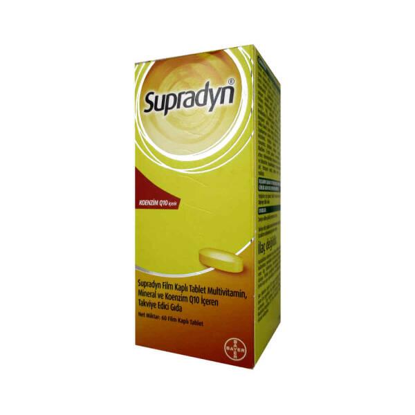 Supradyn Multivitamin Supplement for Adults - 60 Film-Coated Tablets with Vitamins, Minerals, and Koenzim Q10 Supradyn Multivitamin Supplement - 60 Tablets Multivitamin supplement, Adult vitamin supplement, Dietary supplement, Vitamin and mineral complex, Koenzim Q10 supplement, Health and wellness, Nutritional supplement, Immune system support, Energy production, Antioxidant supplement