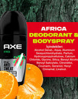 Axe Men's 48-Hour Protection Roll-On Deodorant with Africa Fragrance - Long Lasting Anti-Perspirant for Men Axe Men's 48-Hour Roll-On Deodorant - Africa Fragrance men's roll-on deodorant, 48-hour sweat protection, Axe Africa fragrance, long-lasting deodorant, male grooming products, anti-perspirant, personal care, hygiene products, vanilya fragrance, mandalina notes, quick drying deodorant