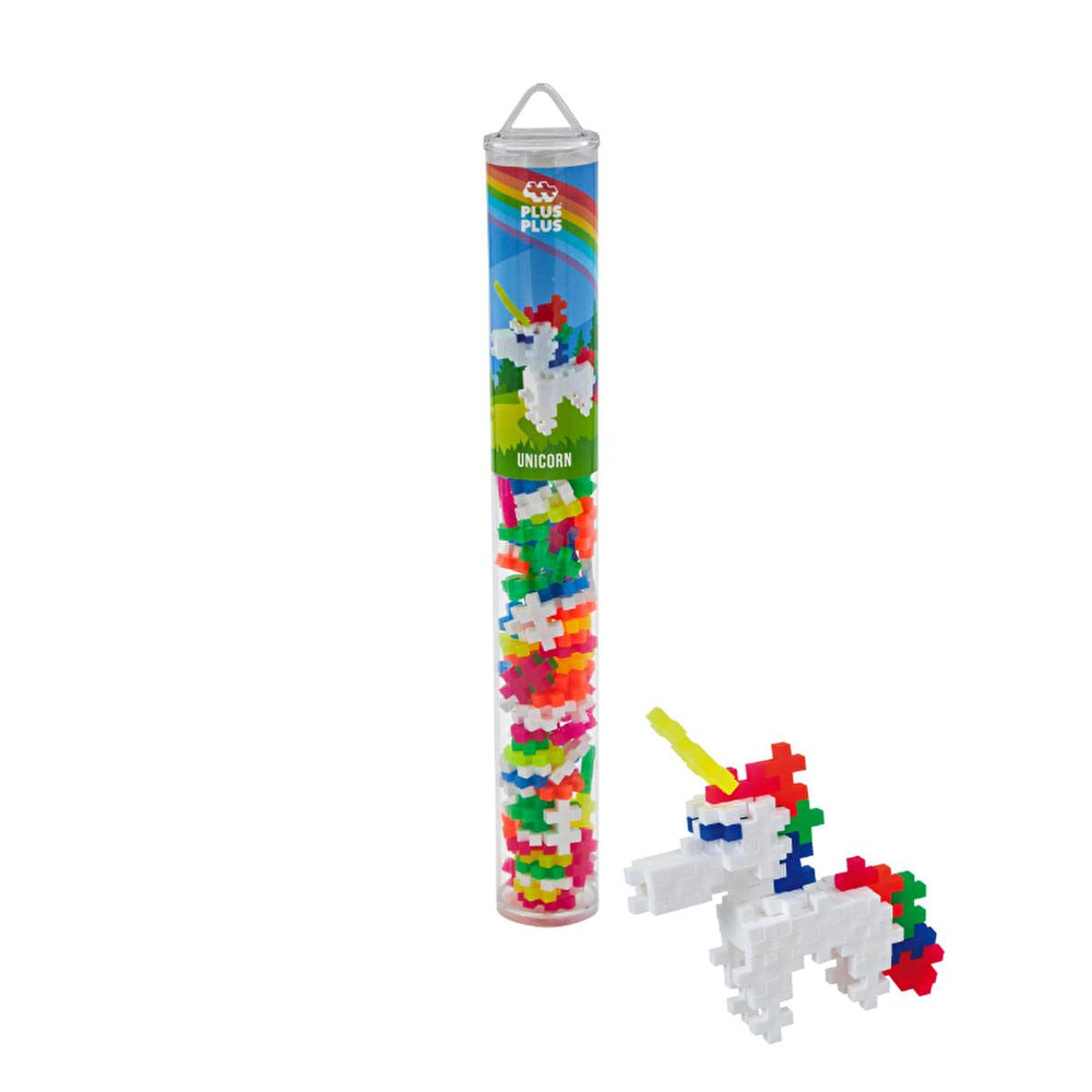 Plus Plus Unicorn Building Blocks Toy - 100 Piece Reusable Storage Container, Creative Learning Toy for Kids, - view 3