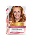 L'Oreal Paris Excellence Creme 7.43: Sultan Copper Hair Dye - 100% Gray Coverage, Long Lasting Color, Pro-Keratin & Ceramide for Hair Protection L'Oreal Copper Hair Dye: Gray Coverage, Long Lasting Color hair dye, hair color, gray coverage hair dye, long lasting hair color, copper hair dye, Loreal hair dye, hair color with keratin, hair color with ceramide, pH balanced hair color, at home hair color, hair coloring, at-home hair dye, gray hair coverage, hair protection, hair nourishment, vibrant hair color,
