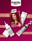 Palette Deluxe Yakut Kızılı Hair Dye - Long-Lasting Rich Ruby Red Hair Color - view 9