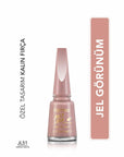 Flormar Jelly Look Nail Polish - High-Pigment, Gel Finish, Long Lasting | JL51 Perfect Selfie - view 2
