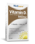 Wellcare Vitamin D3 Intense 1000IU 12ml - Liquid Vitamin D3 Supplement for Bone Health - image 3