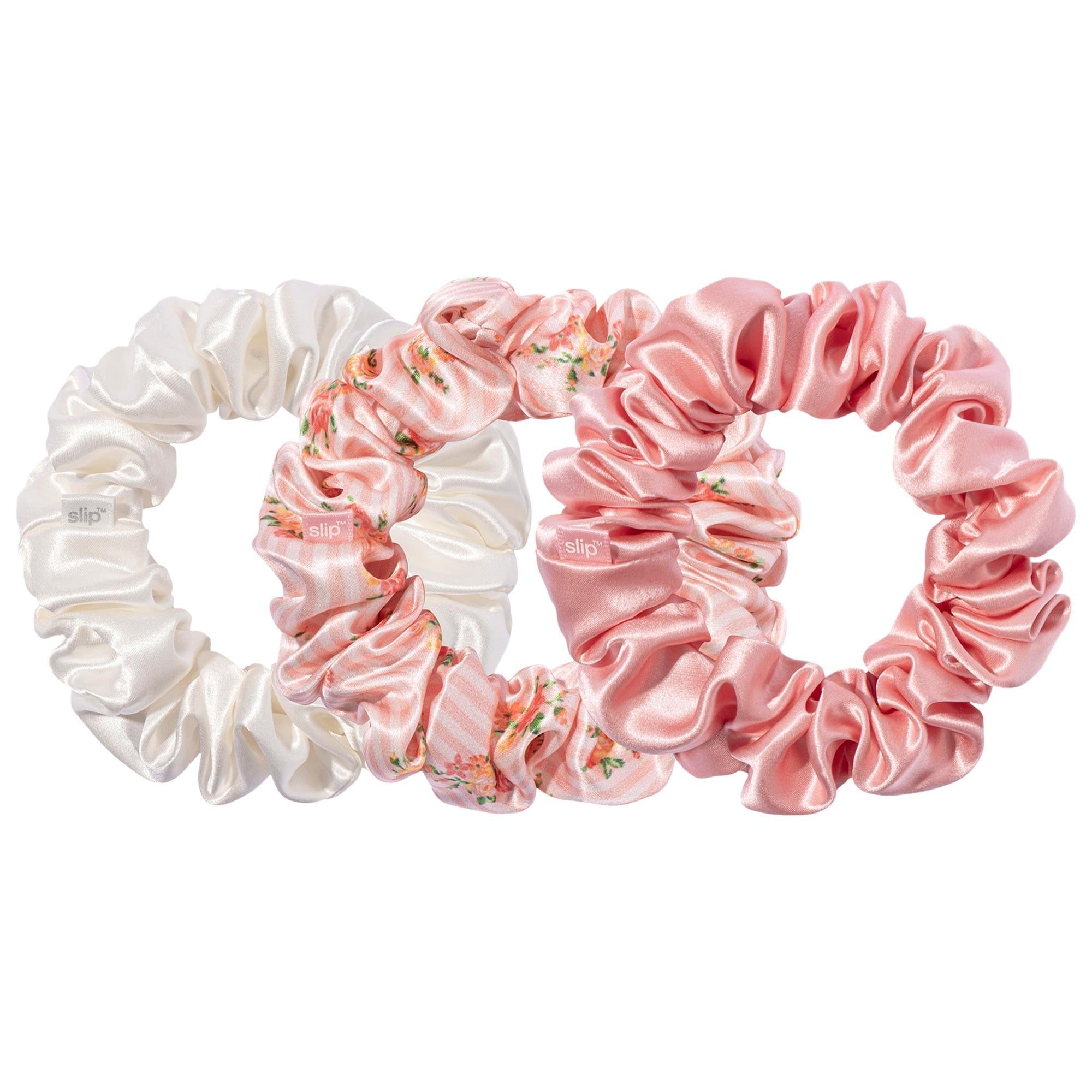 SLIPSILK SCRUNCHIES HAIR TIES Midnight Skinny Scrunchies – Slip main image 3