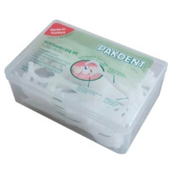 Pakdent Floss Picks with Built-In Toothpick 50 Count