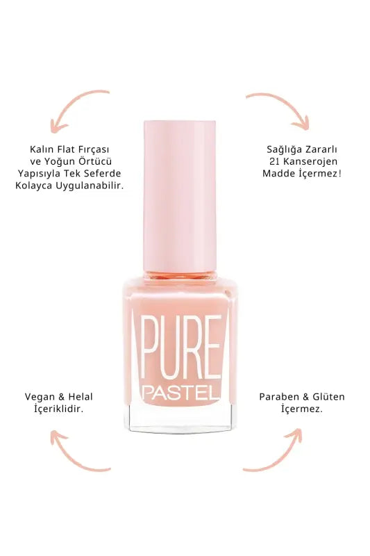 Pastel Pure Nail Polish No: 613 High Coverage 13ml