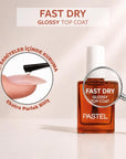 Pastel Top Coat High Shine Polish for Long-Lasting Wear
