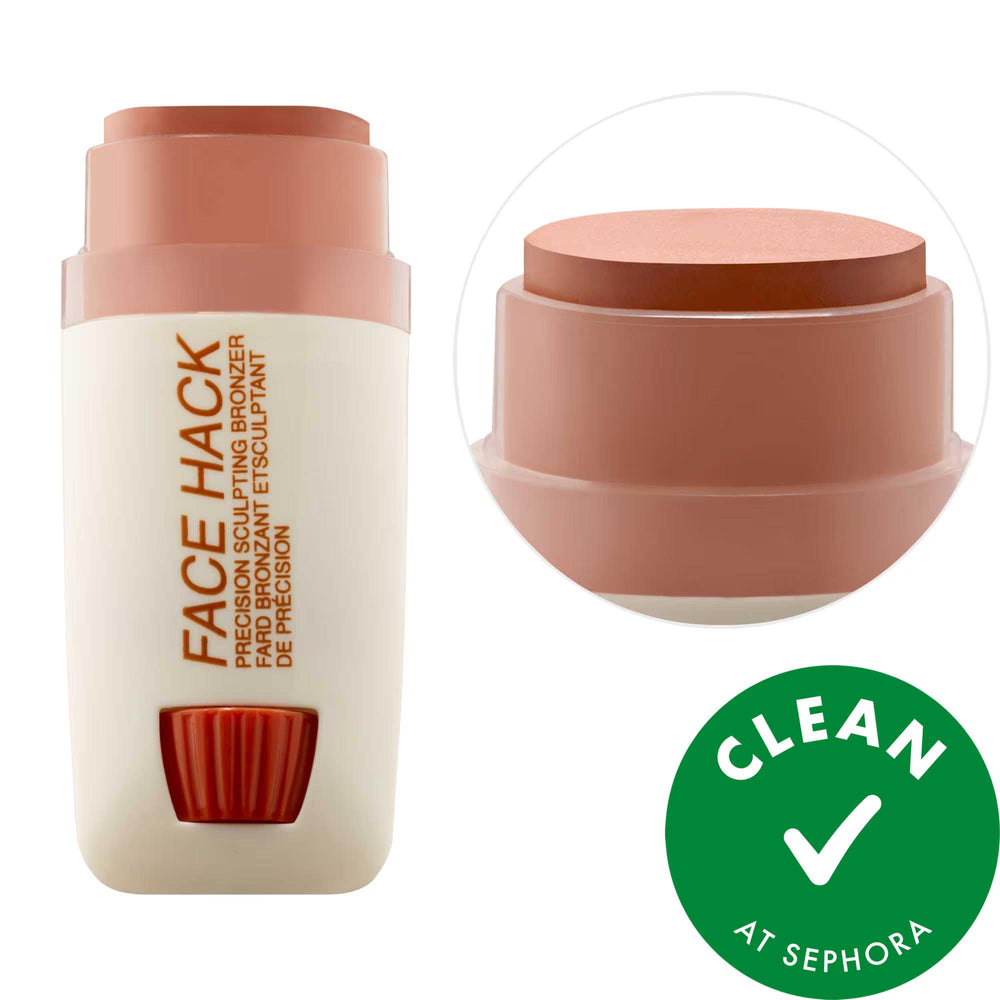 FACE HACK Cream Bronzer Stick - Vegan, Contour & Sculpt Makeup with Natural Finish FACE HACK Cream Bronzer Stick - Vegan & Natural Finish Cream Bronzer Stick, Contour and Sculpt Makeup, Vegan Makeup Products, Cruelty-Free Cosmetics, Natural Finish Makeup, Multipurpose Makeup, Easy Makeup, Natural Makeup Look, Blendable Makeup, Clean Beauty, Gluten-Free Cosmetics, Makeup for Everyday, Face Contouring, Sculpting Makeup, Effortless Makeup