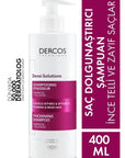 Vichy Densi Solutions Thickening Shampoo 400Ml - Hair Thickening & Volumizing for Fine or Limp Hair - Shampoo
