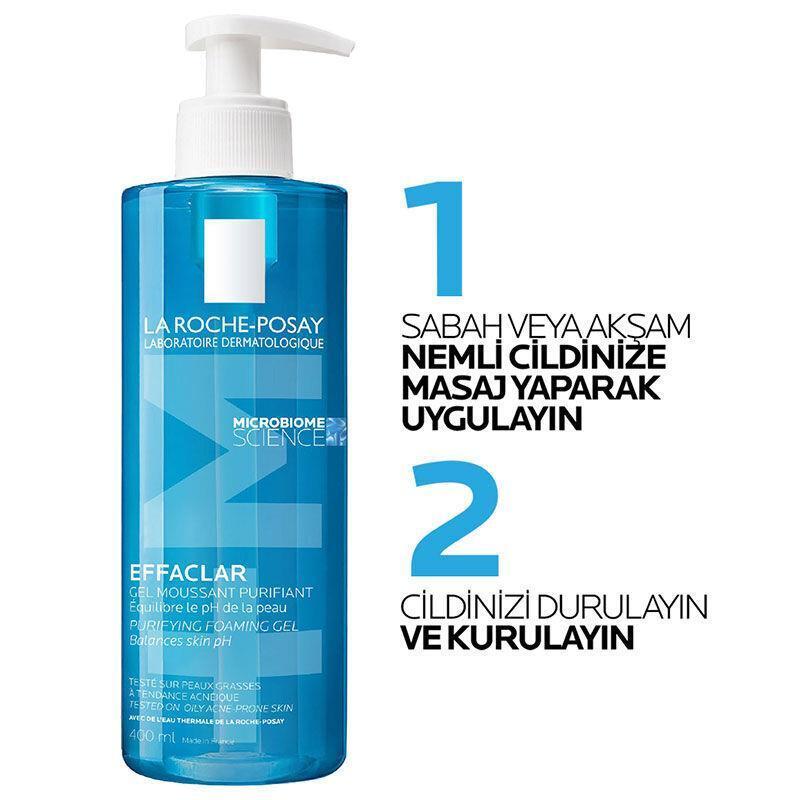 La Roche Posay Effaclar Gel 400ml - Gentle Facial Cleansing for Acne-Prone Skin - view 2