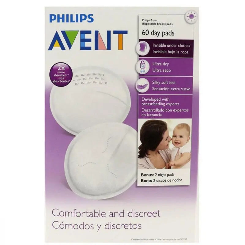 Philips Avent Disposable Breast Pads for Dry Comfort 60ct