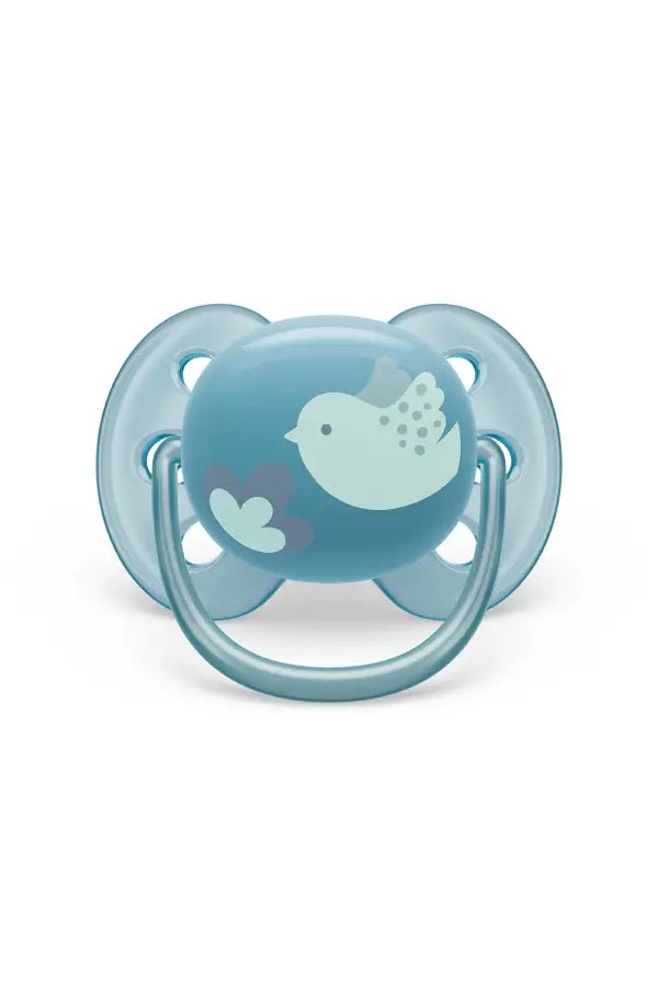 Philips Avent Ultra Soft Pacifiers 6-18M 2-Pack - Blue & Grey