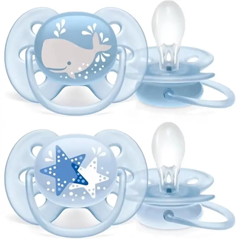 Philips Avent Ultra Soft Pacifier 6-18M for Boys 2 Pack