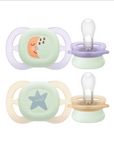 Philips Avent Ultra Start Nighttime Pacifier 0-2M 2-Pack