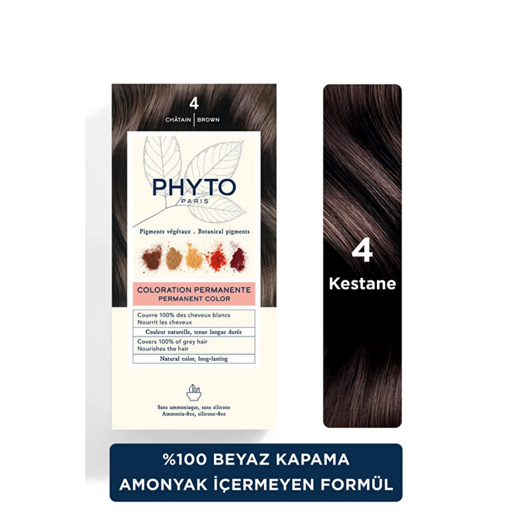 Phyto Phytocolor Botanical Hair Color 4 Chestnut 1 Pack
