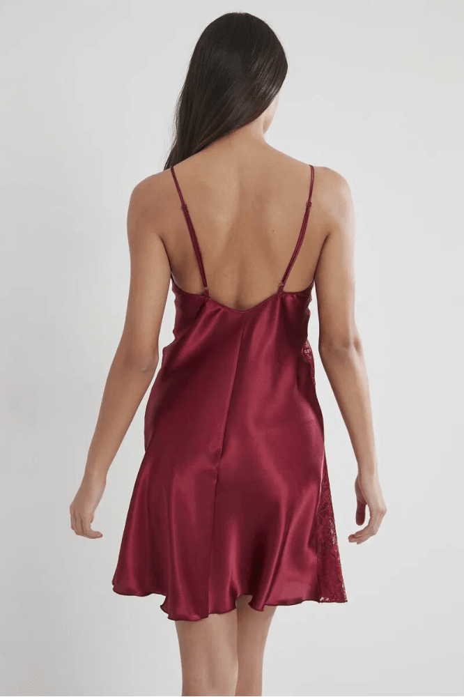 Pierre Cardin 624 Burgundy Nightgown with Soft Comfort
