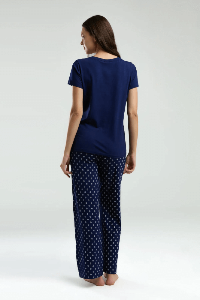 Pierre Cardin Women's Pajama Set Navy Blue 8953-S