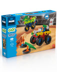 Plus Plus Go Monster Trucks 600 Piece Construction Toy Set - Enhances Creativity & Fine Motor Skills for Kids - Toy