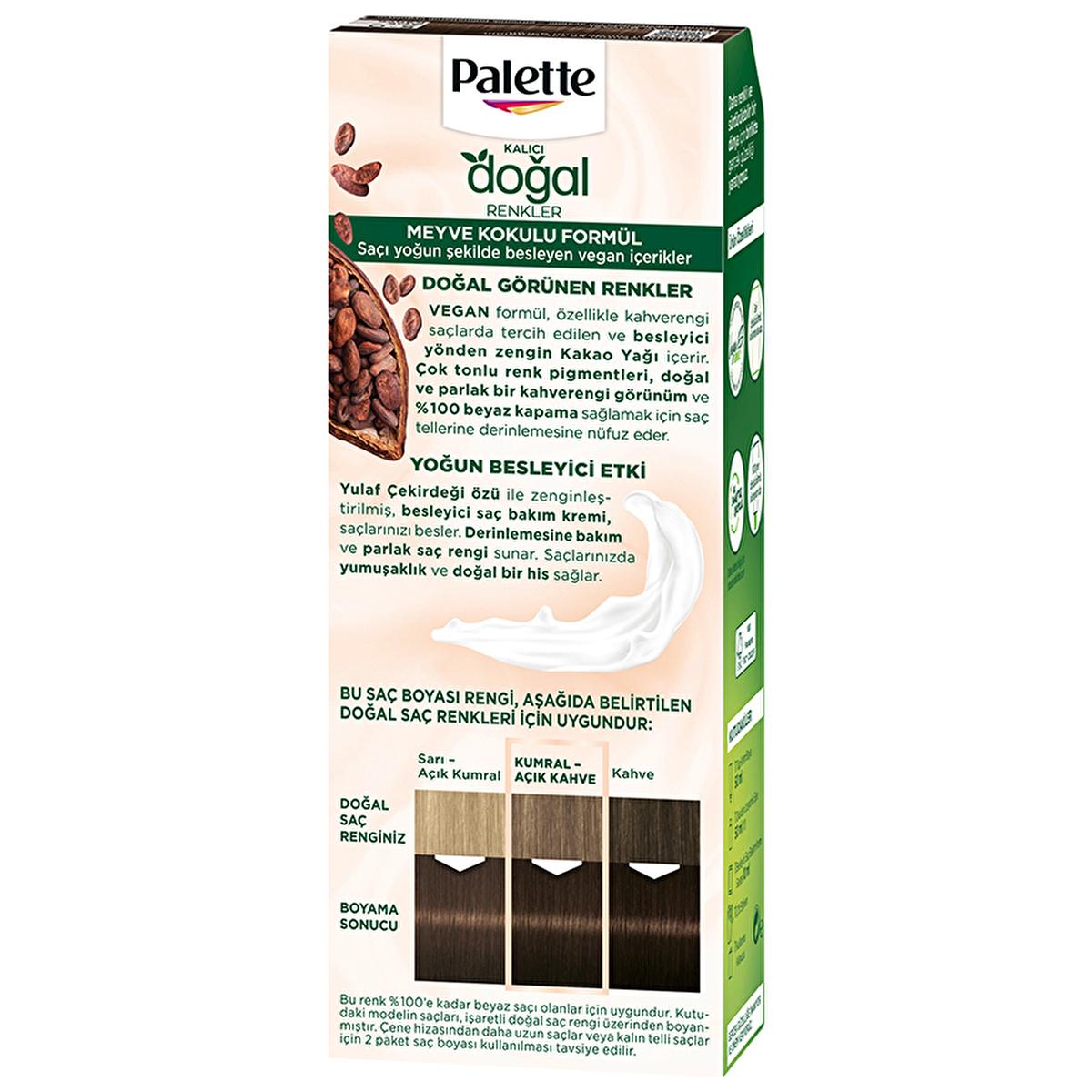 Palette Natural Permanent Hair Dye 5-0 Light Brown - Enriched with Natural Ingredients for Long-Lasting Color Palette Natural Hair Dye 5-0 Light Brown - Natural Ingredients hair dye, permanent hair color, natural hair color, light brown hair dye, Palette hair color, natural ingredients, long-lasting hair color, hair care, beauty products