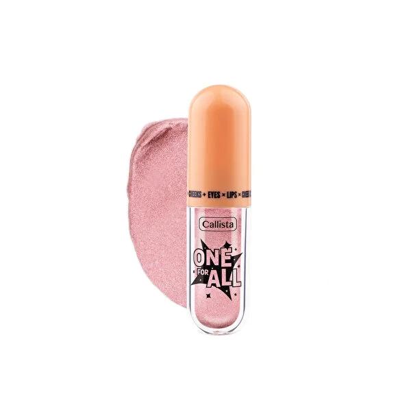 Callista One For All Likit Göz Farı - Multi-Use Pink Highlighter for Eyes, Lips & Cheeks Callista Multi-Use Pink Highlighter for Eyes, Lips & Cheeks multi-use highlighter, cosmetic eyeshadow, pink eyeshadow, metallic makeup, makeup highlighter, face highlighter, pink highlighter, beauty, cosmetics, makeup, highlighter, eyeshadow, multi-purpose, facial highlighting, beauty essentials, makeup routine, cosmetics for women, beauty products