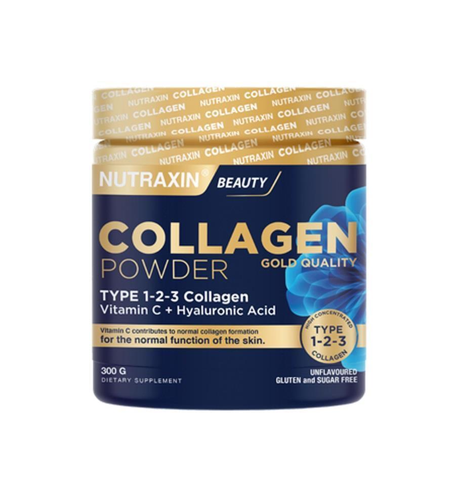 Nutraxin Collagen Powder 300 Gr - Hydrolyzed Collagen Peptides with Vitamin C & Hyaluronic Acid for Skin & Joint Health Nutraxin Collagen Powder - Hydrolyzed Peptides for Skin & Joint Health Collagen Powder, Hydrolyzed Collagen Peptides, Vitamin C Supplement, Hyaluronic Acid, Natural Health Supplement, Skin Care Supplement, Joint Health Support, Skin Elasticity, Hydration, Joint Mobility, Wellness, Health Supplements, Dietary Supplements, Anti-Aging, Beauty Supplements