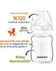 Bebedor Glass Baby Bottle: Heat Resistant, Wide Neck, Anti-Colic & Leak-Proof - Newborn Feeding Essential Bebedor Glass Baby Bottle: Heat Resistant & BPA-Free glass baby bottle, heat resistant bottle, wide neck baby bottle, borosilicate baby bottle, anti-colic baby bottle, newborn feeding bottle, leak proof baby bottle, BPA free baby bottle, baby bottle, glass bottle, heat resistant, wide neck, anti-colic, newborn, feeding bottle, leak proof, BPA free, baby feeding, infant bottle, baby supplies, new mom ess