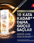 Clear Women Anti-Hair Loss Shampoo with Ginger Extract - Nourishing, Strengthens Hair, Reduces Hair Loss Clear Women Anti-Hair Loss Shampoo - Strengthens Hair Anti-Hair Loss Shampoo, Women's Hair Care, Ginger Extract Shampoo, Nourishing Shampoo, Reduce Hair Fall, Hair Strengthening, Scalp Health, Natural Ingredients, Hair Care, Women's Health, Beauty Products
