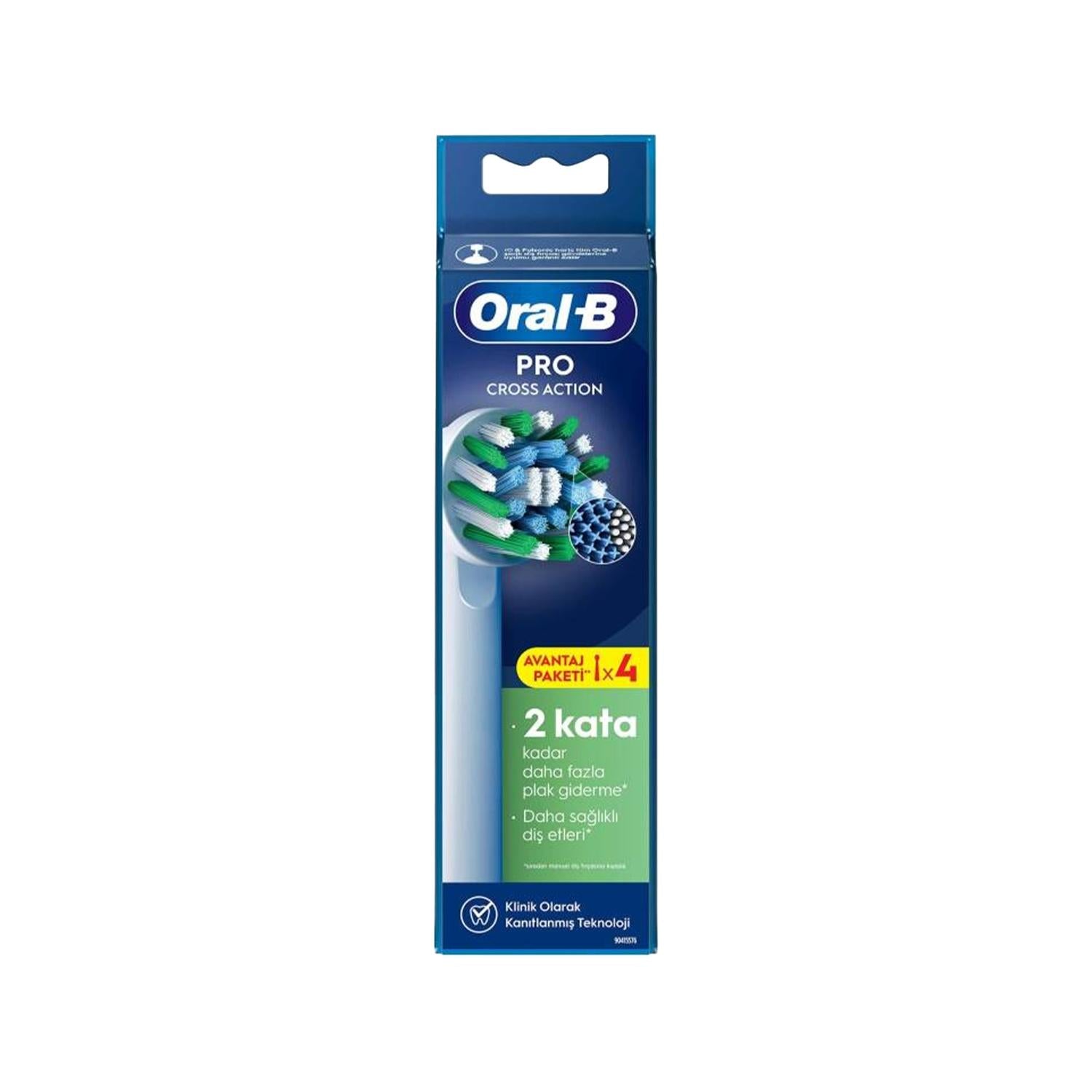 Oral-B Oral-B Pro Cross Action X-Filament Replacement Toothbrush Heads 4-Pack - Compatible with Oral-B Electric Toothbrushes, Enhanced Cleaning with X-Filament Technology Oral-B Pro Cross Action X-Filament Replacement Heads - 4 Pack Oral-B Pro Cross Action replacement heads, Oral-B toothbrush heads, X-Filament toothbrush heads, Oral-B compatible toothbrush accessories, Electric toothbrush replacement heads, Oral hygiene, Oral-B Pro Cross Action, Toothbrush replacement heads, X-Filament technology, Oral-B el