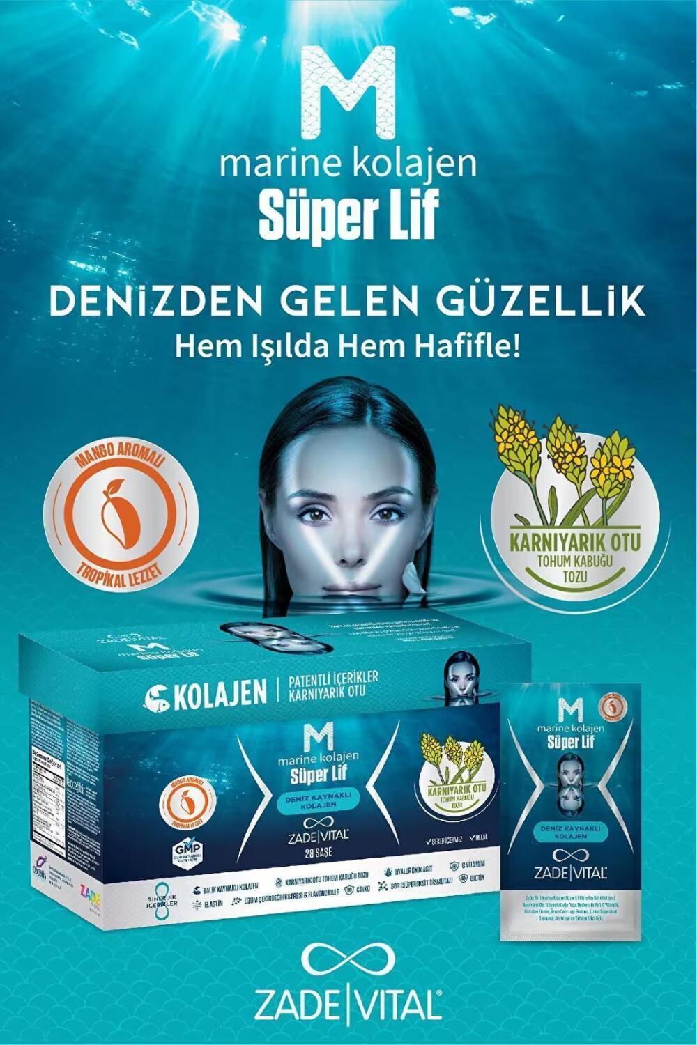 Zade Vital Marine Collagen Dietary Supplement Powder - Anti-Aging, Skin & Joint Health Support Zade Vital Marine Collagen - Anti-Aging & Joint Health Support Marine Collagen Supplement, Anti-Aging Dietary Supplement, Collagen Powder, Hyaluronic Acid Supplement, Psyllium Husk Powder, Skin Health, Joint Health, Immune System Support, Dietary Supplement, Health and Wellness, Beauty Supplement