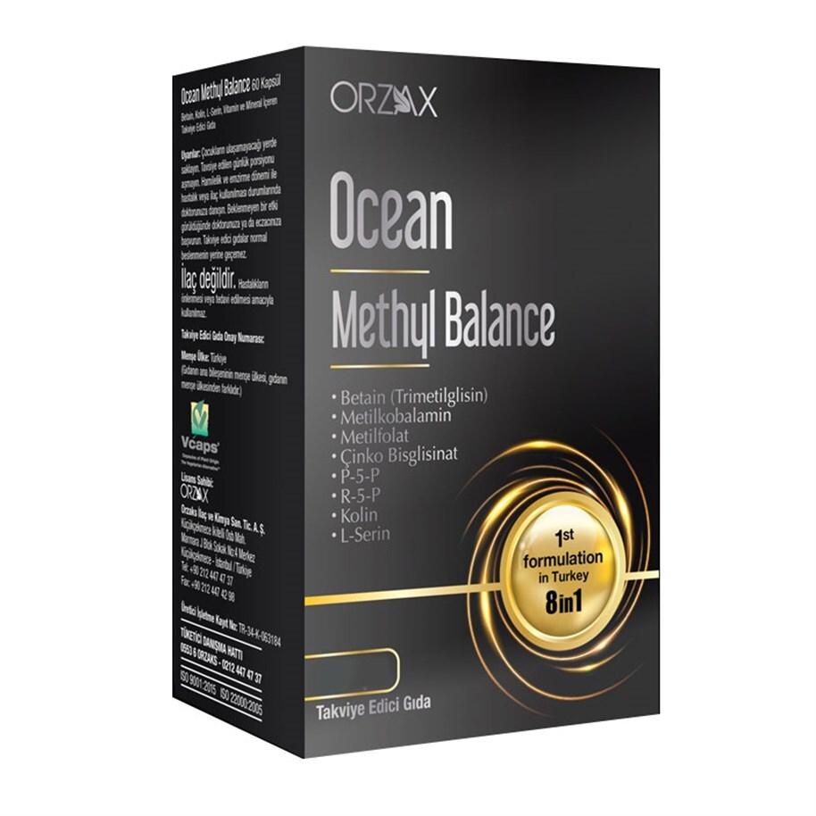 ocean methyl balance dietary supplement capsules, 30 capsules blister pack of ocean methyl balance, health supplement ingredients and benefits Orzaks Ocean Methyl Balance - Dietary Supplement | 30 Capsules Ocean Methyl Balance - Dietary Supplement | 30 Capsules ocean-methyl-balance, orzaks, dietary-supplements, health-supplements, vitamins-and-minerals, brain-health, cognitive-support, adult-nutrition, wellness, ai-generated