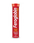 Vitabiotics Feroglobin Fizz Effervescent Tablets - Iron Supplement for Energy & Health Vitabiotics Feroglobin Fizz - Iron Supplement for Energy Iron supplement, Vegan dietary supplement, Effervescent tablets, Multivitamin for adults, Gluten-free supplement, Vitamin C with iron, Energy supplement, Health and wellness, Dietary supplement, Vitamins and minerals