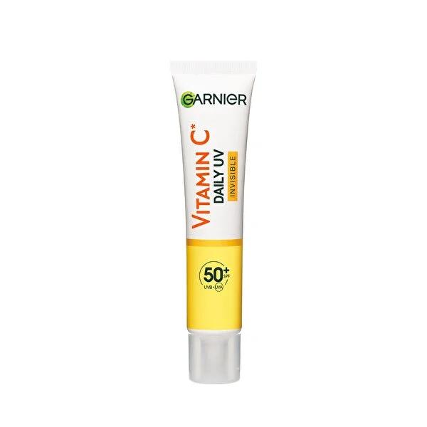 Garnier Daily Sunscreen Fluid SPF50+ - Vitamin C Brightening, Invisible Texture, Vegan Formula Garnier Daily Sunscreen Fluid SPF50+ - Brightening & Protection daily sunscreen, SPF50+ sunscreen, Vitamin C brightening sunscreen, vegan sunscreen, invisible sunscreen, Garnier sunscreen, sun protection, skin brightening, hyperpigmentation reduction, sensitive skin friendly, cruelty-free, vegan formula, lightweight sunscreen, under makeup sunscreen