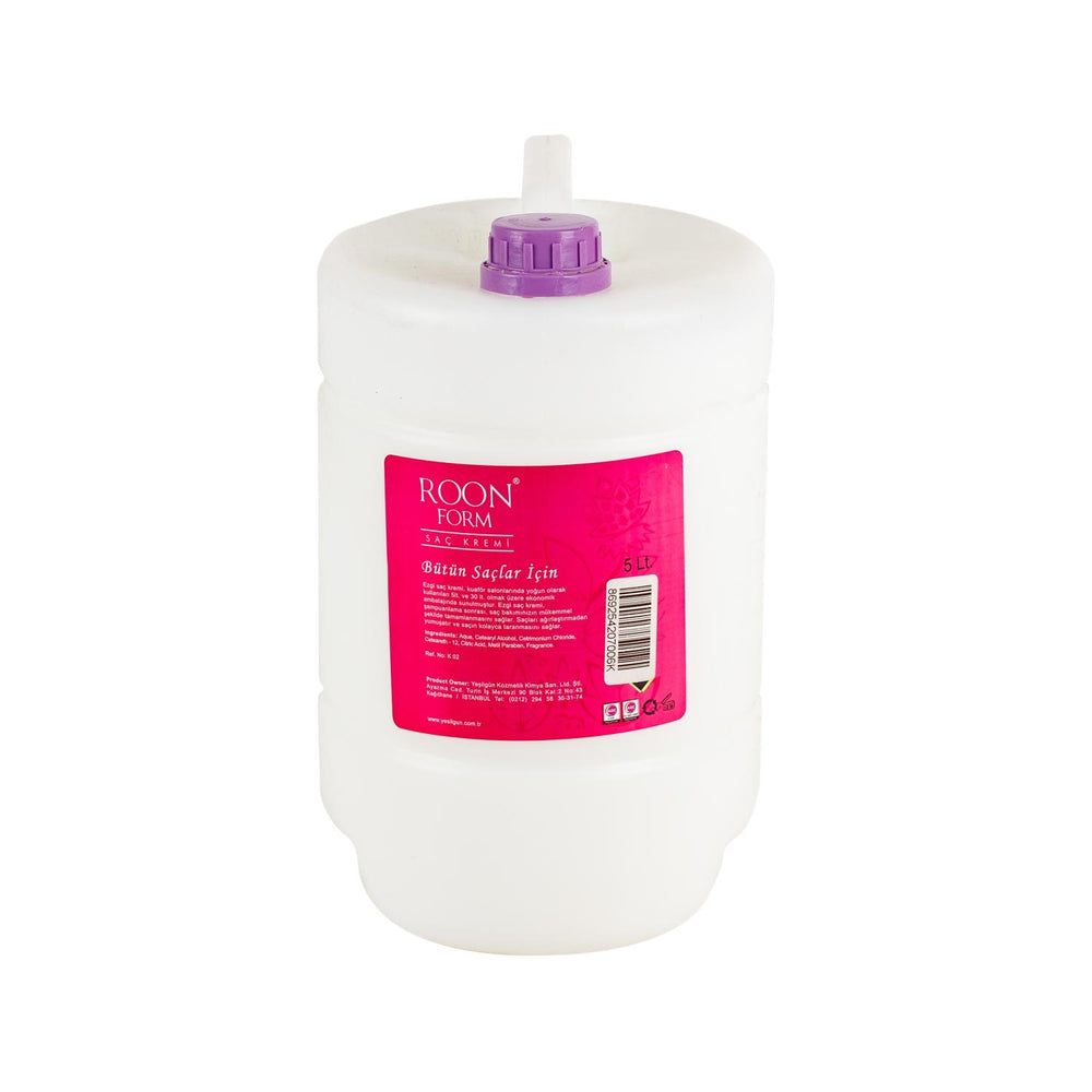 Roon Form Hair Cream 5000ml - Bulk Nourishing Hair Care for All Hair Types Roon Form 5000ml Hair Cream - Bulk Hair Care Roon Form Hair Cream, Bulk hair care product, Large capacity hair cream, Hair nourishment product, Discounted hair care, Hair care for all hair types, Nourishing hair cream, Bulk hair care solution, Hair care products, Hair cream formulation, Long-lasting hair care