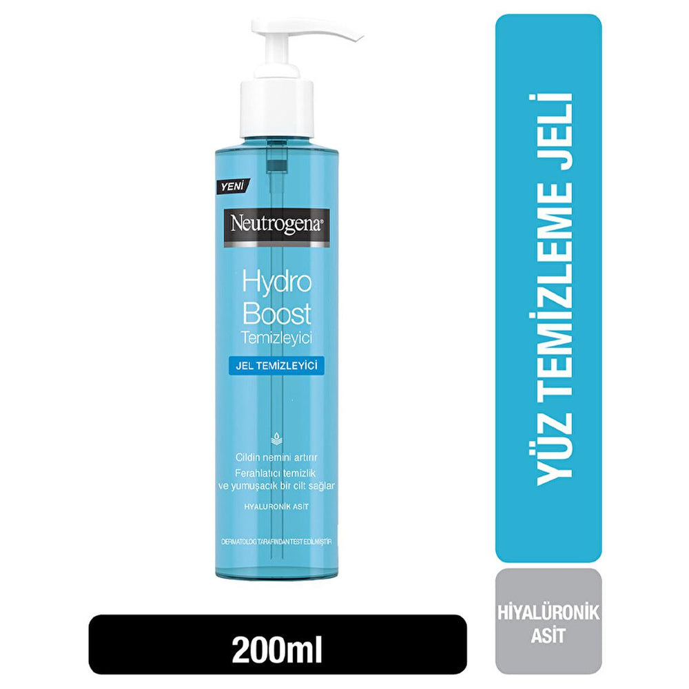 Neutrogena Hydro Boost Facial Cleansing Gel - Hydrating, Non-comedogenic, and Gentle on Sensitive Skin, 6.76 fl oz - Cleanser