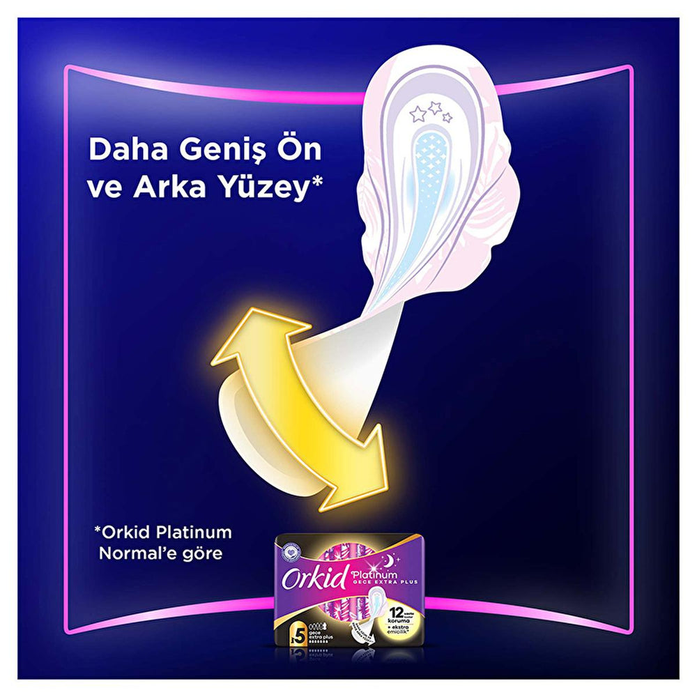 Orkid Platinum Hygienic Pads for Women - Zero Leakage, Extra Large, Comfortable Sleep Hygiene Products - Overnight - view 5