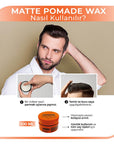 Morfose Ossion Matte Pomade Wax for Natural Hair Styling - 3.38 fl oz, Water-Based, Medium Hold, Residue-Free Morfose Ossion Matte Pomade Wax - Natural Hair Styling Hair styling pomade, Matte finish hair product, Water-based hair wax, Medium hold styling product, Residue-free hair styling, Natural hair styling, Hair care products, Styling products for unruly hair, Wavy hair styling solutions, Daily hair care, Low-maintenance hair styling