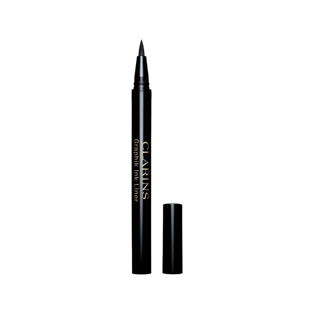 Clarins Graphik Ink Liner: Intense Black Eyeliner for Precise Definition & Long-Lasting Wear - Achieve Bold, Captivating Eyes! Clarins Graphik Ink Liner: Intense Black, Long-Lasting Eyeliner Clarins eyeliner, Graphik Ink Liner, Intense black eyeliner, Long-lasting eyeliner, Precise eyeliner, Liquid eyeliner, Black ink liner, Eye makeup, Clarins makeup, eyeliner, makeup, eye definition, bold eye look, dramatic eye, precise application, smudge-proof, transfer-proof, all-day wear, professional finish, makeup e