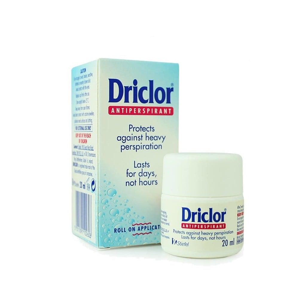 Driclor Antiperspirant Roll-On for Excessive Sweating - 20ml Driclor Antiperspirant Roll-On - Effective Hyperhidrosis Solution Antiperspirant Roll-On, Excessive Sweating Solution, Hyperhidrosis Treatment, Aluminium Chloride Antiperspirant, Driclor Antiperspirant, Sweat Reduction, Hyperhidrosis Relief, Antiperspirant for Underarms, Clinical Strength Antiperspirant, Roll-On Antiperspirant