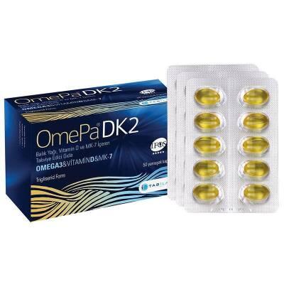 Omepa Omega-3 Dietary Supplement with Vitamin D & K2 MK-7 - 50 Softgel Capsules for Heart Health & Immune Support Omepa Omega-3 Supplement with Vitamin D & K2 Omega-3 supplement, Vitamin D supplement, Vitamin K2 MK-7, Dietary supplement for heart health, Softgel capsules, Heart health support, Immune system support, Brain function support, Bone health, Cardiovascular health, Health and wellness, Dietary supplement, Nutritional supplement, Omega-3 fatty acids, DHA, EPA