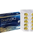 Omepa Omega-3 Dietary Supplement with Vitamin D & K2 MK-7 - 50 Softgel Capsules for Heart Health & Immune Support Omepa Omega-3 Supplement with Vitamin D & K2 Omega-3 supplement, Vitamin D supplement, Vitamin K2 MK-7, Dietary supplement for heart health, Softgel capsules, Heart health support, Immune system support, Brain function support, Bone health, Cardiovascular health, Health and wellness, Dietary supplement, Nutritional supplement, Omega-3 fatty acids, DHA, EPA