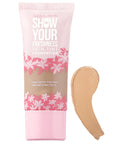 Show by Pastel Skin Tint Foundation - Natural Makeup, Cruelty-Free, 6 Shades - Raidant Sun Show by Pastel Skin Tint Foundation - Natural & Cruelty-Free Skin Tint Foundation, Natural Makeup, Cruelty-Free Cosmetics, Vegan Beauty Products, Long-Lasting Coverage Foundation, Dermatologically Approved, Paraben-Free, Gluten-Free, Vegan, Sensitive Skin, Everyday Makeup, Lightweight Foundation, Hydrating Foundation, Natural Look, Flawless Complexion, Skin Enhancing, Botanical Ingredients, Antioxidant Properties
