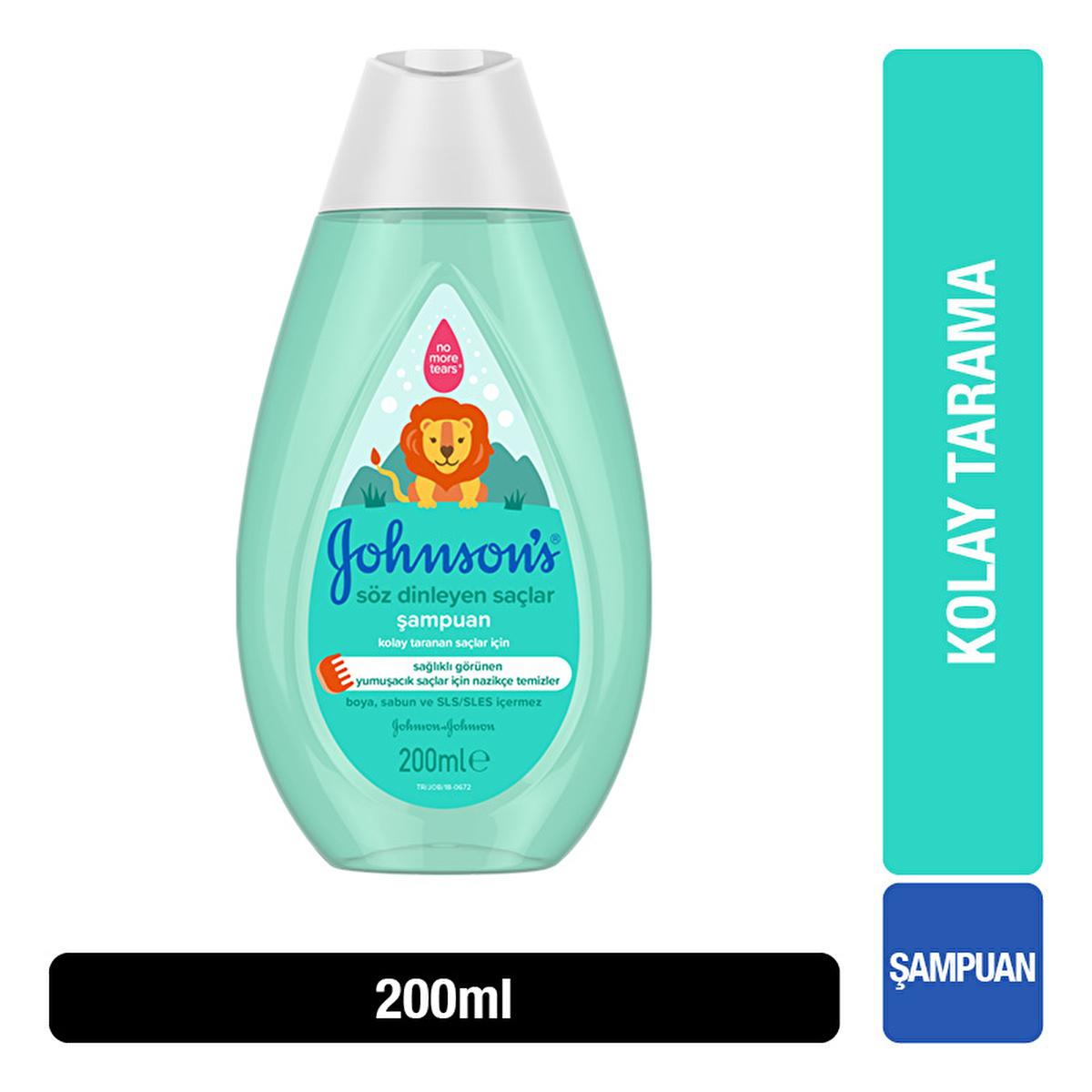 Johnson's Baby Tear-Free Shampoo: Gentle, Hypoallergenic Cleansing & Detangling for Happy, Tangle-Free Hair - Pediatrician Tested, 200ml Johnson's Baby Shampoo: Tear-Free & Gentle Cleansing baby shampoo, hypoallergenic shampoo, tear-free shampoo, gentle baby shampoo, baby hair detangler, pediatrician tested shampoo, baby shampoo for tangled hair, baby bath products, SLS free baby shampoo, soap free baby shampoo, baby shampoo, hypoallergenic, tear-free, gentle, hair detangler, pediatrician tested, tangled ha