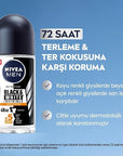 Nivea Men Black & White Invisible Deodorant for Men - Long Lasting Anti-Perspirant Protection, 72 Hours, Anti-Stain, Dermatologically Tested - 50ml Nivea Men Black & White Invisible Deodorant - 72hr Protection Nivea Men Deodorant, Black & White Invisible Deodorant, Long-lasting anti-perspirant, Dermatologically tested deodorant, Anti-stain deodorant for men, Men's grooming, Personal care, Deodorant for men, Anti-perspirant deodorant, 72-hour protection, Clothing protection, Skin care, X5 Anti Formula, Ethan