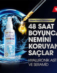 Clear Women Hyaluron Nem Terapisi Serum - 48 Hour Hydrating Anti-Dandruff Hair Serum for Dry Scalp Clear Women Hyaluron Nem Terapisi Serum - Hydrating Anti-Dandruff Hair Serum Hyaluronic hair serum, anti-dandruff hair care, moisturizing hair serum, dry scalp treatment, hair hydration, hyaluronic acid, ceramide, moisture-lock technology, leave-in treatment, hair care, scalp care, dandruff relief, dry scalp relief, hair nourishment