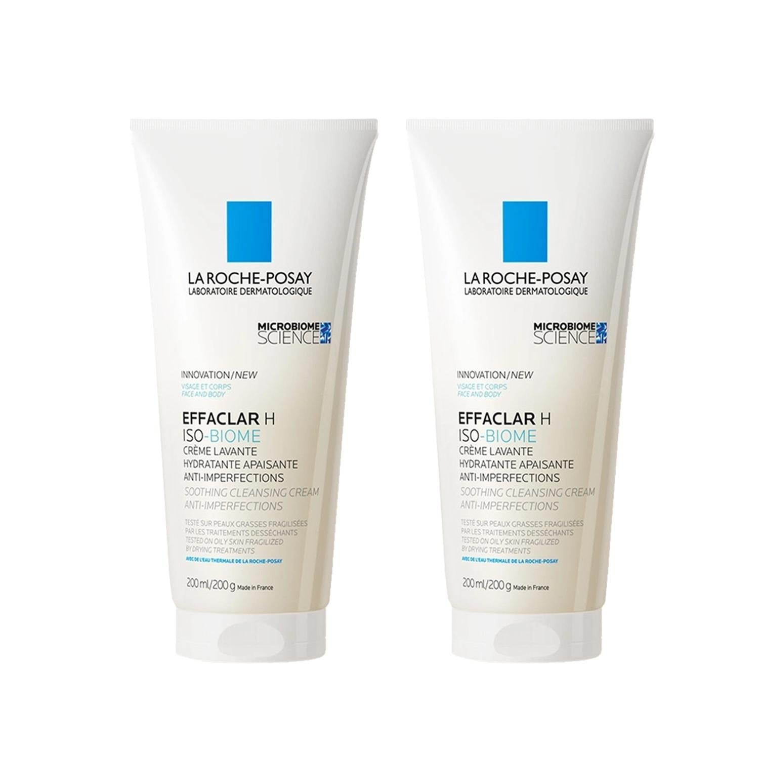 La Roche Posay Effaclar H Isobiome Cleansing Cream for Acne-Prone Skin - Gentle, Dermatologically Tested, 200ml x2 La Roche Posay Effaclar H Isobiome Cleansing Cream - Gentle & Dermatologically Tested La Roche Posay Effaclar H Isobiome, Cleansing Cream for Acne-Prone Skin, Dermatologically Tested Skincare, Gentle Skin Cleanser, Skincare for Sensitive Skin, Isobiome Technology, La Roche Posay Skincare, Acne Prone Skin Care, Sensitive Skin Products, Gentle Cleansing, Microbiome Friendly, Skincare Essentials,