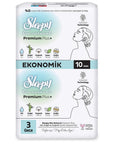 Sleepy Bio Natural Premium Plus Night Pads Size 3 10-Pack