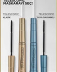 L'Oreal Paris Telescopic Waterproof Mascara - Black Lengthening Mascara for Long, Defined Lashes - Smudge-Proof, All-Day Wear L'Oreal Telescopic Waterproof Mascara - Long, Defined Lashes waterproof mascara, telescopic mascara, long-lasting mascara, black mascara, smudge-proof mascara, mascara for long lashes, mascara for defined lashes, water resistant mascara, Loreal mascara, black lengthening mascara, mascara, lengthening mascara, defining mascara, smudge proof, waterproof, long lasting, black, L'Oreal, e