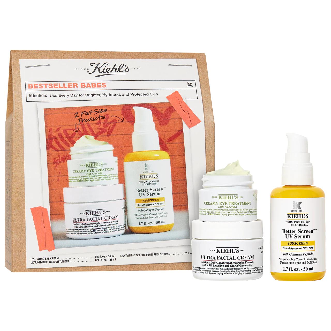 Kiehl's Bestseller Skincare Gift Set - Moisturizing, UV Protection, Paraben-Free Kiehl's Skincare Gift Set - Moisturizing & UV Protection Skincare Gift Set, Kiehl's Skincare, Moisturizing Skincare, UV Protection, Paraben-Free Skincare, Gift Sets, Skincare Routine, Anti-Aging Skincare, Hydrating Skincare, Sensitive Skin Products