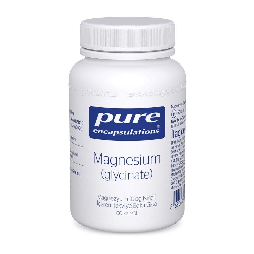 PureHealth - Magnesium Bisglycinate Supplement 120mg, 60 Capsules - High Bioavailability, Gentle on Stomach Magnesium Bisglycinate 120mg - 60 Capsules Magnesium Supplement, Magnezyum Bisglisinat, Magnesium Bisglycinate, Dietary Supplement, Health and Wellness, magnesium deficiency, muscle cramps, bone health, gentle magnesium, high bioavailability magnesium